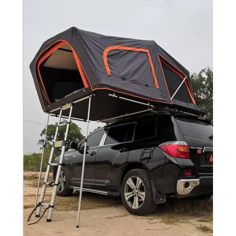 4-Person Size Aluminum Shell Car Roof Top Tent for Vehicles - view 6