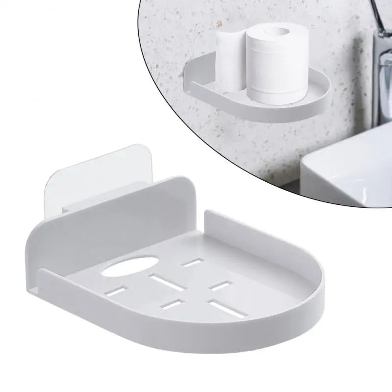 Wall Mount Floating Stand Shelf For Security Camera Mini Speaker Self Adhesive Punch-Free Security Surveillances Camera Holder