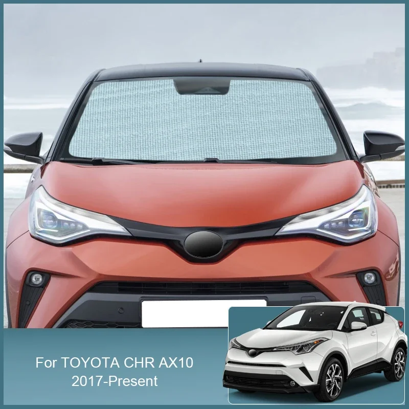 

Car Front Windshield Sunshades UV Protection Cover Side Window Curtain Sun Shade Visor Accessories For Toyota CHR AX10 2017-2025