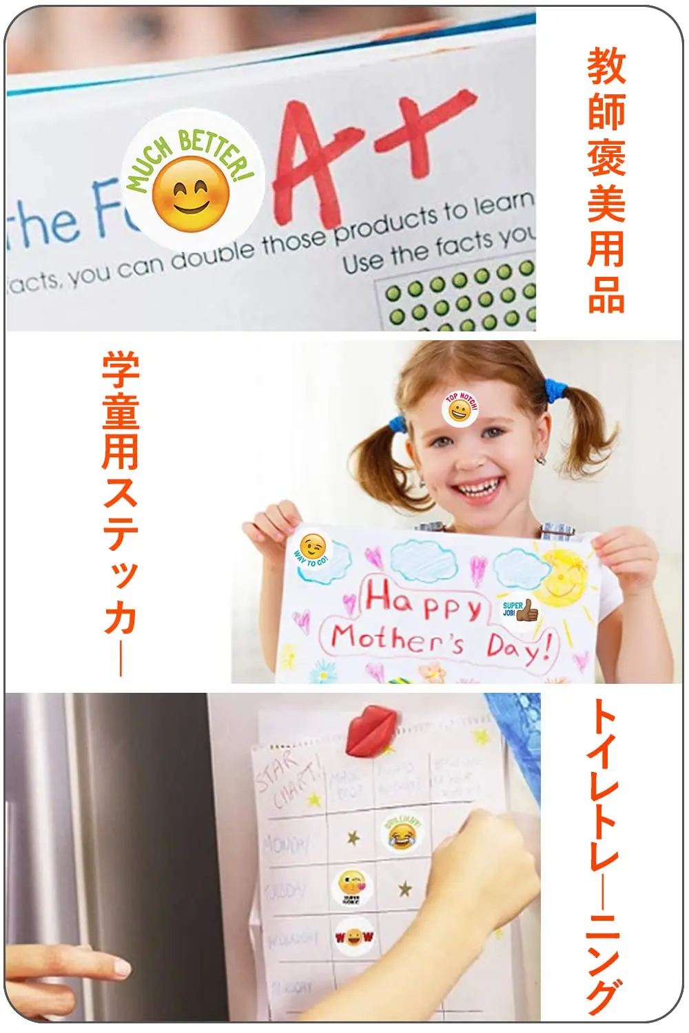 500pcs/Emotional Stickers Reward Stickers Smiling Face Design Fashion Emotional Text Thanksgiving Stickers, Paper Packaging