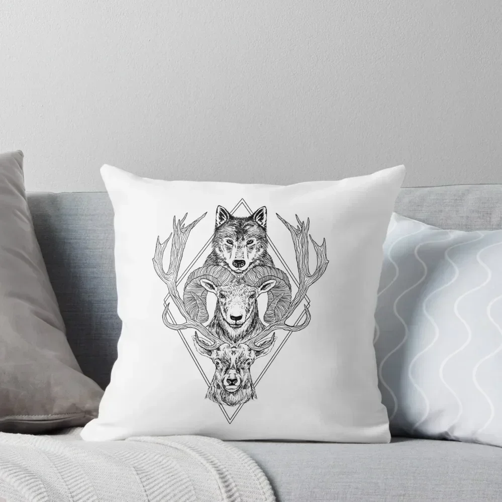 

Wolf Ram Hart Throw Pillow Pillow Covers Decorative Cushions For Children christmas pillow case Case Christmas