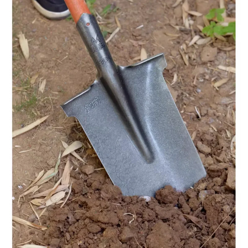 Sharp pointed narrow shovel for digging trees, deep pits, garden tools, agricultural equipment, weeding shovel