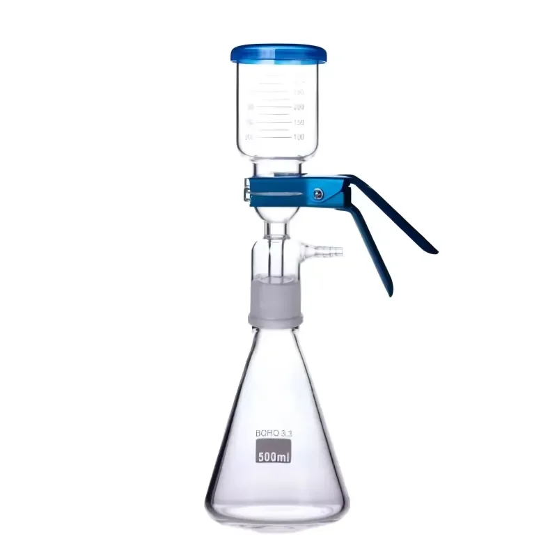 i Glass Sand Core Filter Device Laboratory Glass Sintered Filter Funnel Kit Complete Vacuum Filtration