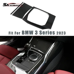 Real Carbon Fiber Interior Center Console Gear Shift Panel Cover For BMW 2 3 4 Series G20 G22 G42 330i 325i 430i M3 G80 M4 G82