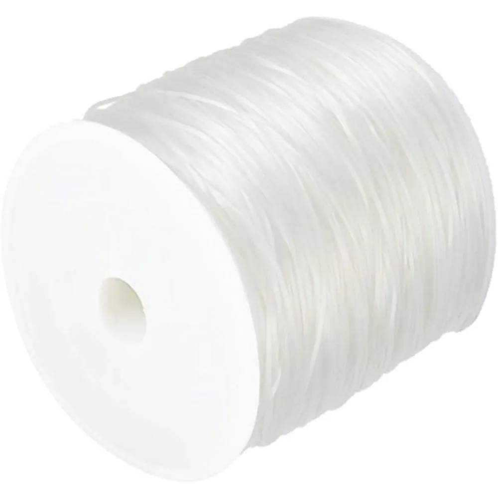 About 65 Yards Japanese Crystal Elastic Stretch Thread 0.8mm Polyester String Cord Crafting DIY Thread for Bracelets Making Kit