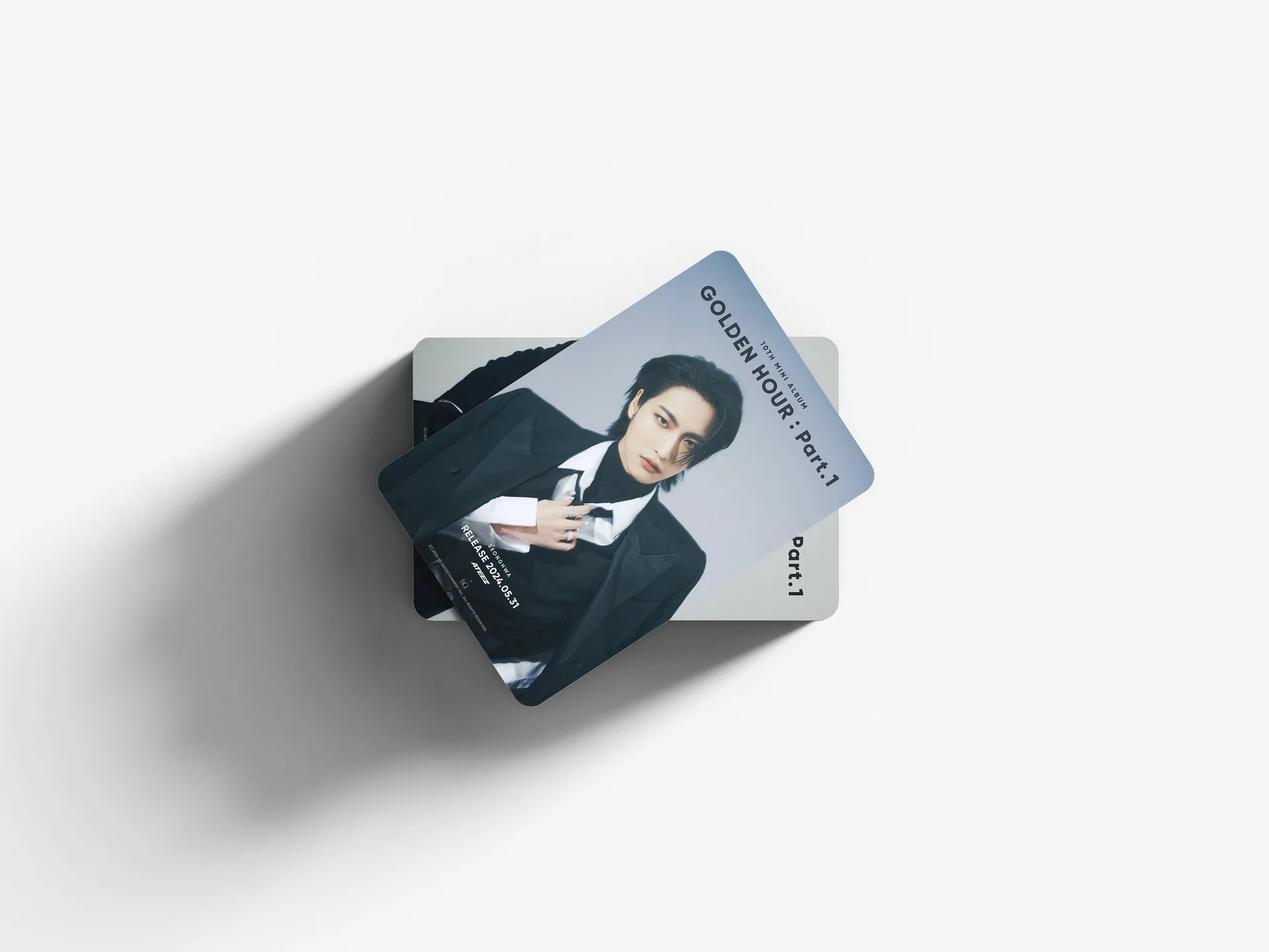 มินิอัลบั้มที่ 10 ของ ATEEZ 55 ชุด GOLDEN HOUR Part.1 มินิการ์ด