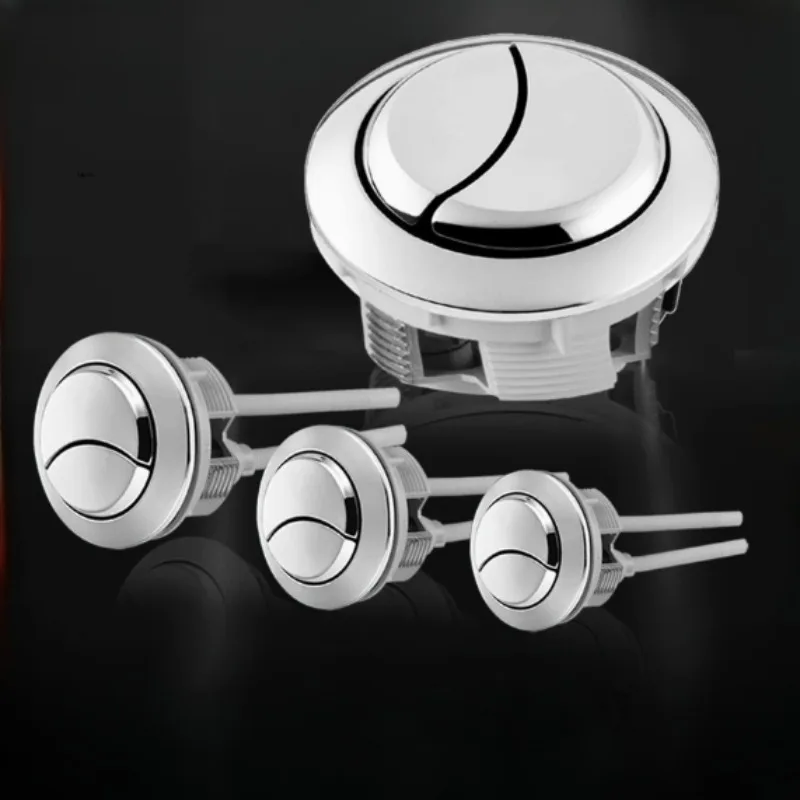 38/48/58 مللي متر زر ضغط مزدوج العالمي فلوش مقعد المرحاض غطاء خزان المياه زر قضبان مزدوجة الحمام المرحاض التبديل اكسسوارات #1