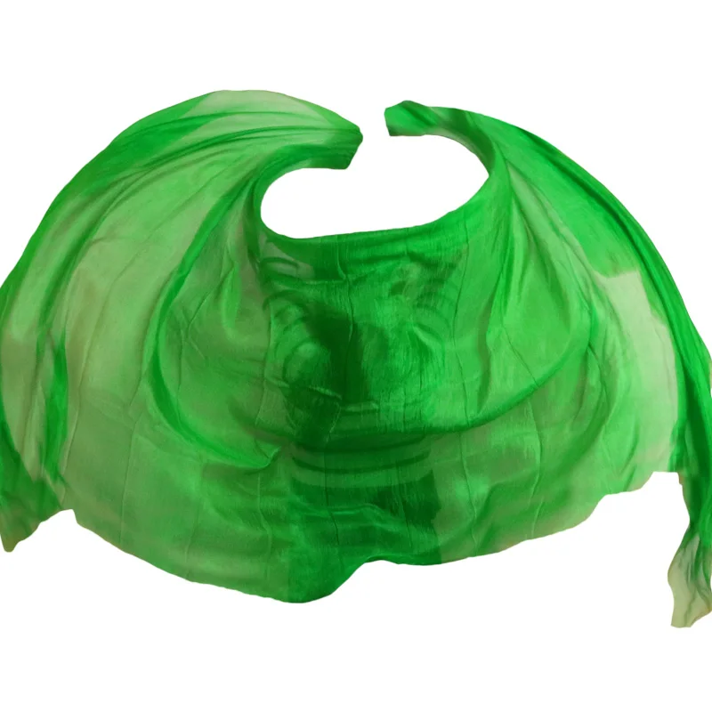 Velo de Seda 100% para Danza, Color Sólido, Textura Ligera, Chal para Mujer, Accesorios para Disfraces, Velos para Danza del Vientre, 250cmx114cm