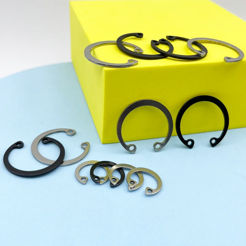 C-Typ Interne Sicherungsringe für Löcher aus Edelstahl und Kohlenstoffstahl, E-Ringe, Schnappverschluss-Sicherungsclips M1.5-M48, Sicherungsring-Set für Wellen – Detail 5