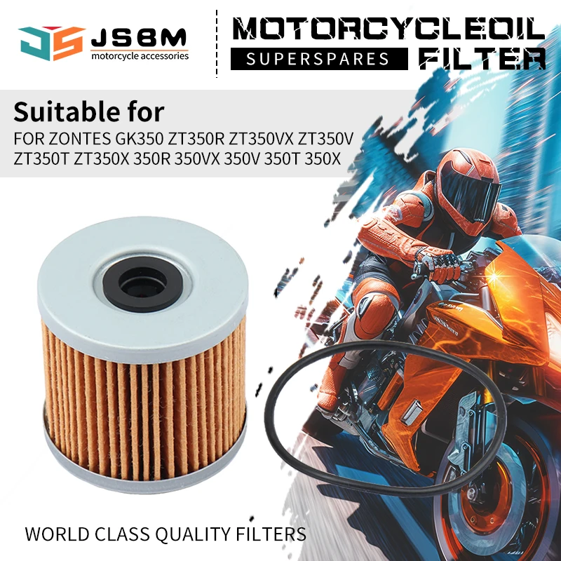 

JSBM 1/5/10pcs Motorcycle Accessories Oil Filter For ZONTES GK350 350R 350X 350T ZT350R ZT350VX ZT350V ZT350T ZT350X 350VX 350V