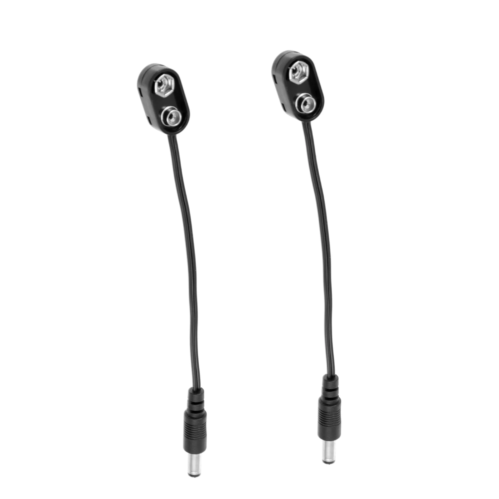 

2pcs Cable Male Musical Instrument Effector Accessory PVC Material Converter Plug 9V Clip Cable High Quality