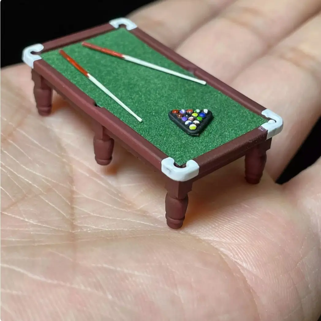 

Custom Modification 1/64 Pool Table Garage Repair Scene Accessories Collocation Miniature Miniature Figure Doll Collecting Hobby