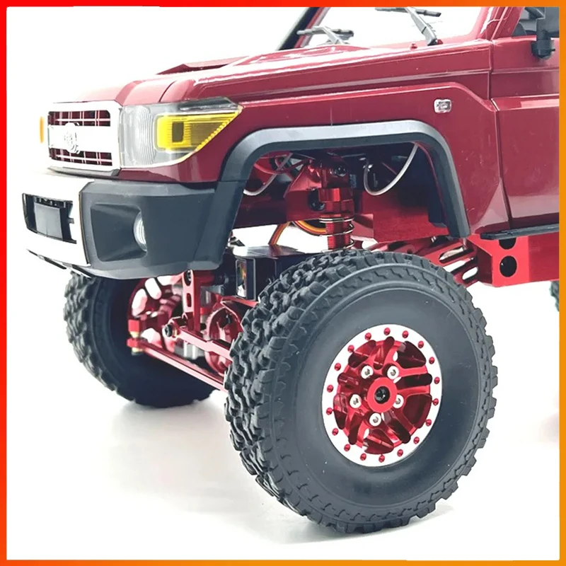 Metal MN82 1:12 Retro Rc Car with LED Lights Full-scale Simulation LC79 Professional 4WD Remote Control Pickup Truck Model Toys