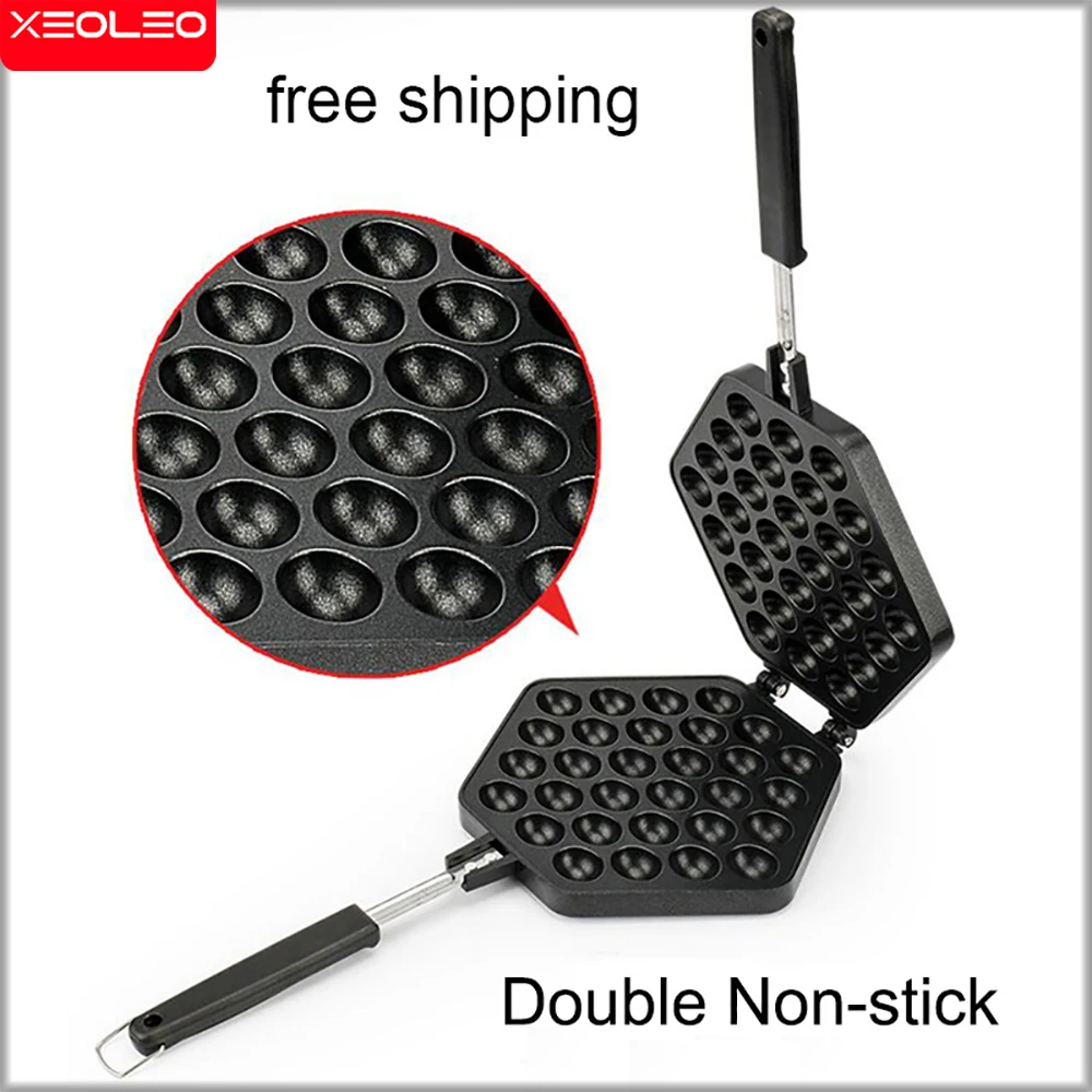 XEOLEO Waffle Maker Mould Hongkong Waffle Machine Egg Puffs Mould Family Waffle Tableware Non-stick Coating DIY Muffins Plate images - 6