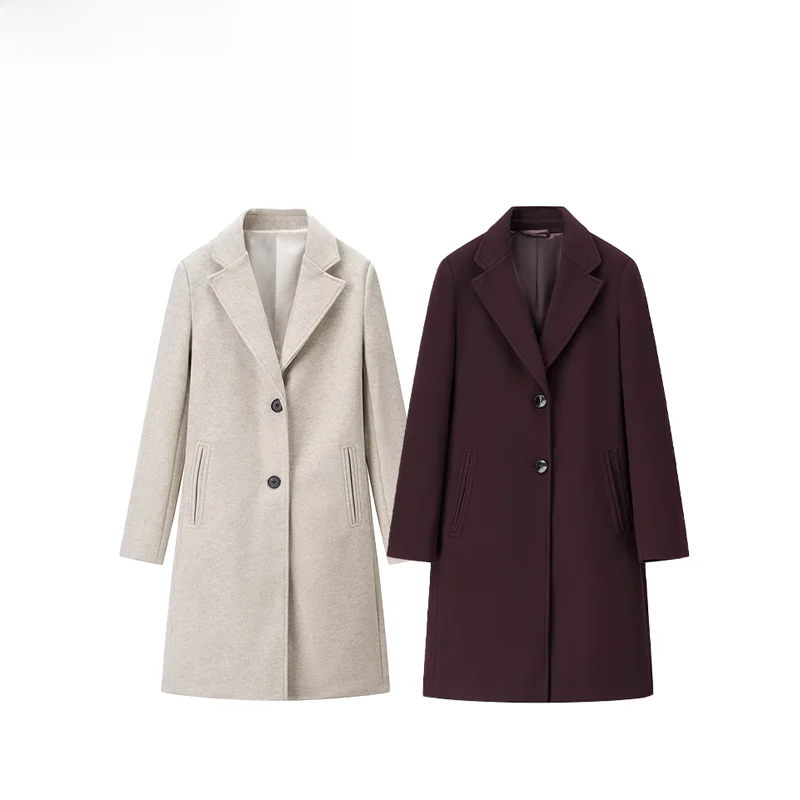 

Faionable Street Sle Women's Coat oulder Padded Simple Design Polyester Fiber Regular Length for Young Ladies Autumn Ne...