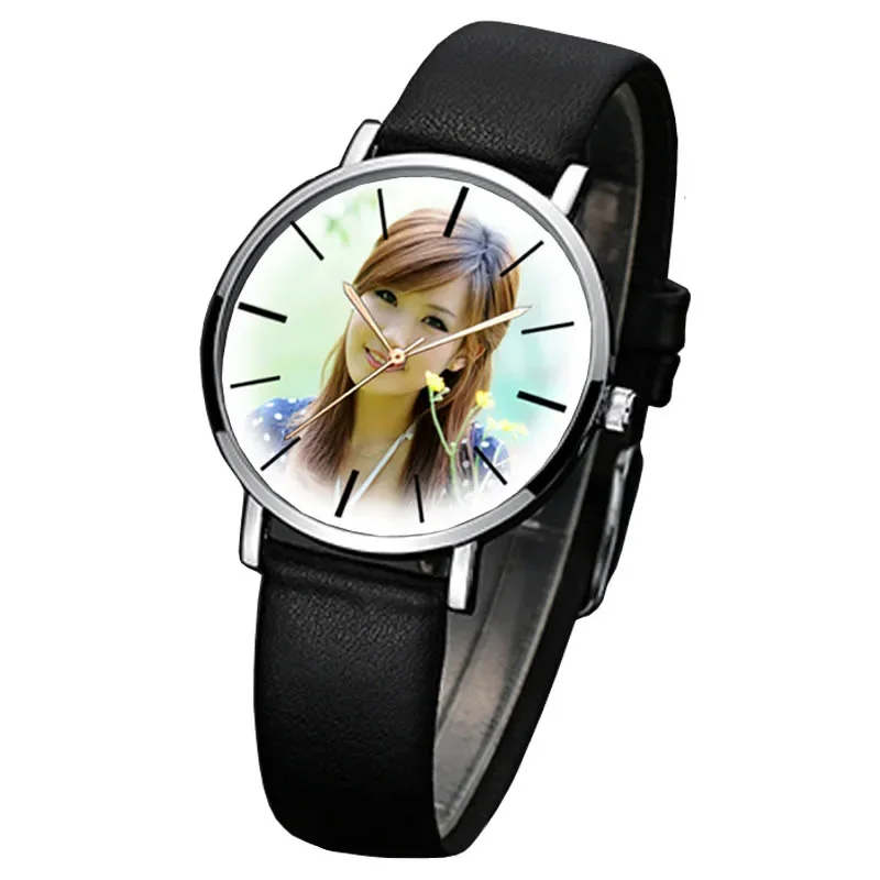 A3304 DIY Watch Gift Quartz Wrist Watches For Lover\'s Men Women Children Photo Printing Picture Installed Wristwatch Customized