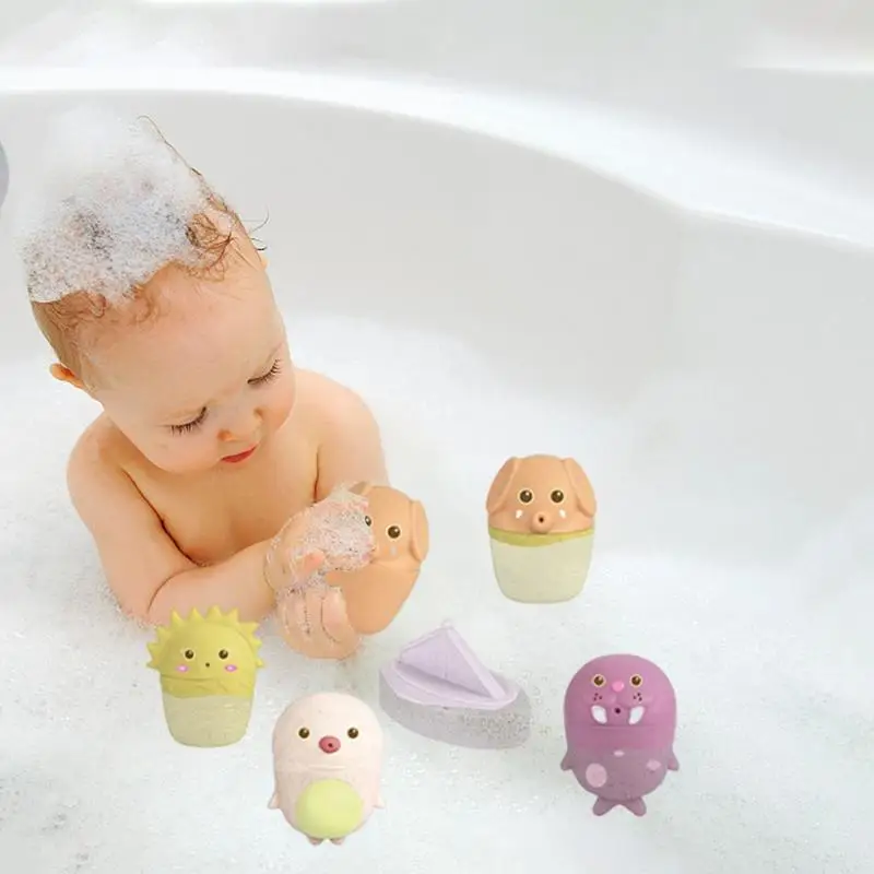 Vasca da bagno galleggiante giocattoli vasca da bagno giocattolo per bambini in età prescolare giocattoli per bambini vasca da bagno e vasca da bagno giocattoli per l'acqua animali marini Design divertente per il bagno