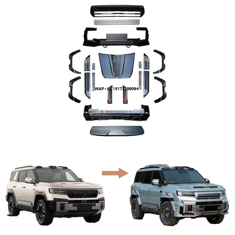 

Hot Selling Exterior Modification Kit Front & Rear Bumpers Grille Hood Tail Wing Externa Body Kit for 8 Accessories