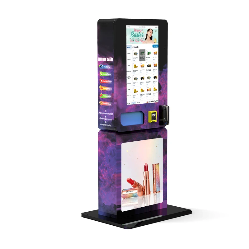 Age verification automatic with card reader touch screen vending machine