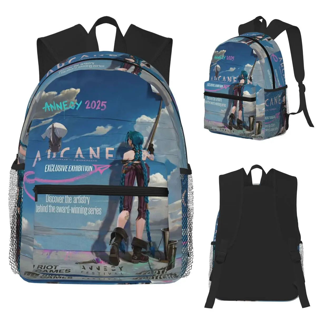 

Retro Jinx Anime Student Backpack School Bag Hiking Travel Daypack for Men Women Fashion Bookbag Shoulder Bags