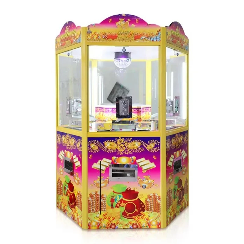 Custom HOT SALE 6 Players Coin Pusher Machine,Coin Operated Push Coin Arcade Game Machine,Commercial Amusement Equipment