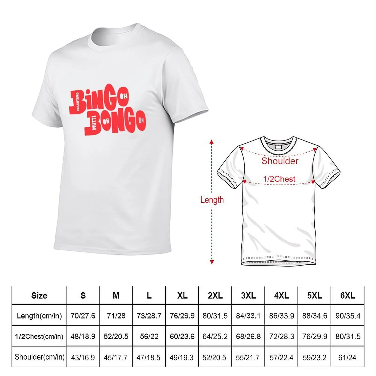 Adriano Celentano - Bingo Bongo - Ornella Mutti T-Shirt t shirts for man cotton funny t shirt for man t shirt man luxury T-shirt