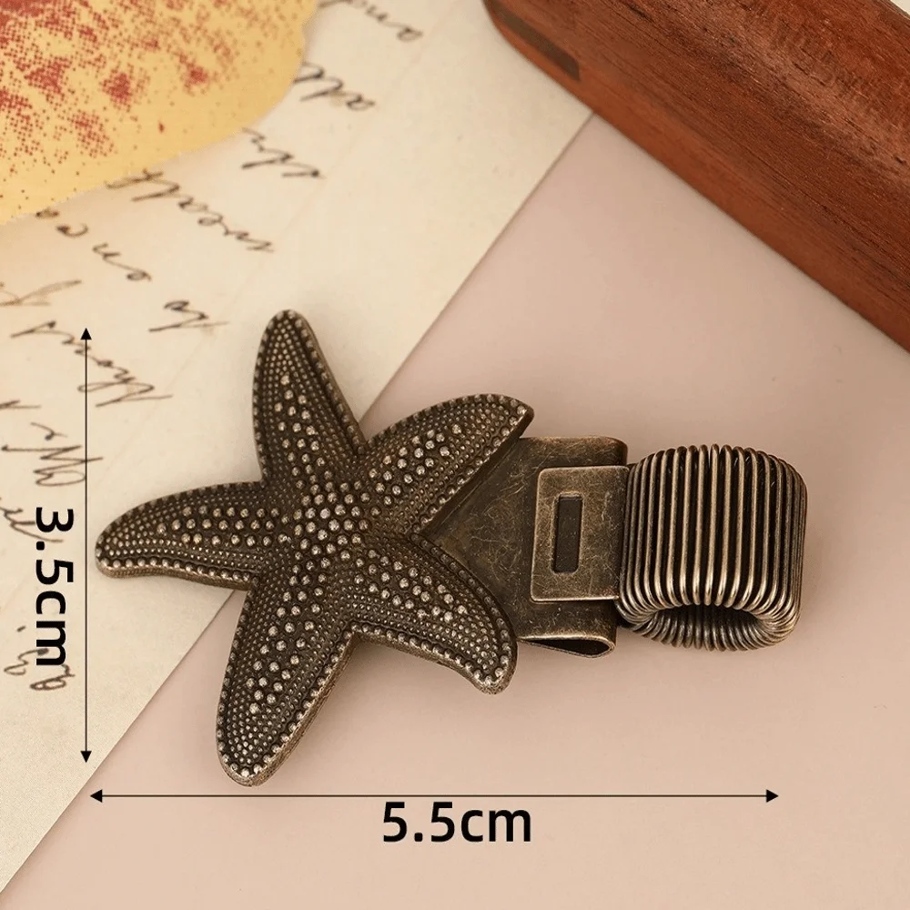 Metal Pen Loop Holder Multi-functional Anti-lost Spring Pen Clip Fixed Stationery Secure Grip Bookmark