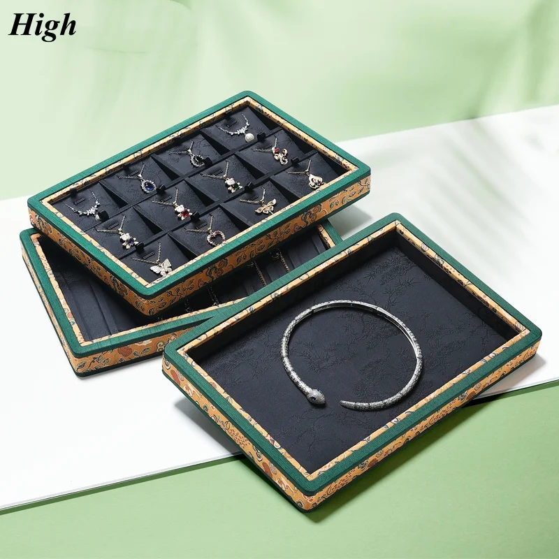 

Royal Style Jewelry Tray, Vintage Display Plate for Bracelets & Jade, Luxury Keepsake Storage Box