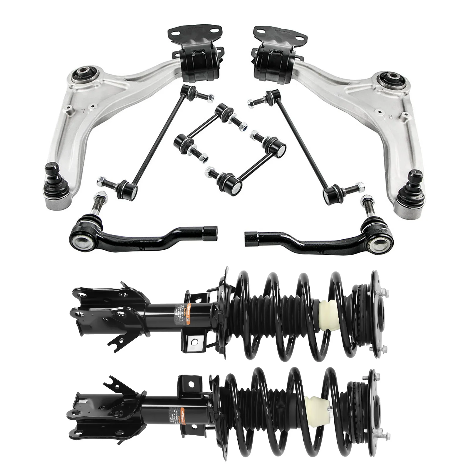 

Front Suspension Lower Control Arm Sway Bar Tie Rod Ends Boot Kit for Ford Fusion FWD 2013-2020 Shock Absorber Strut Assembly