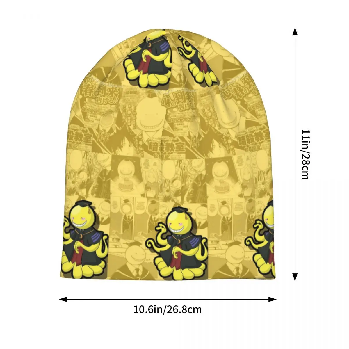 Assassination Classroom Octopus Koro Sensei Skullies Beanies Hats Warm Autumn Winter Cap Knitted Bonnet Caps for Men Women Adult