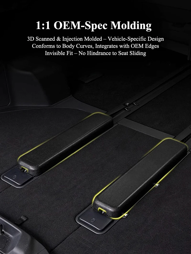 Rear Trunk Rail Protective Cover Third Row Seat Track Guards For Toyota Alphard Vellfire 20/30/40 Series 2008-2024 Accessories