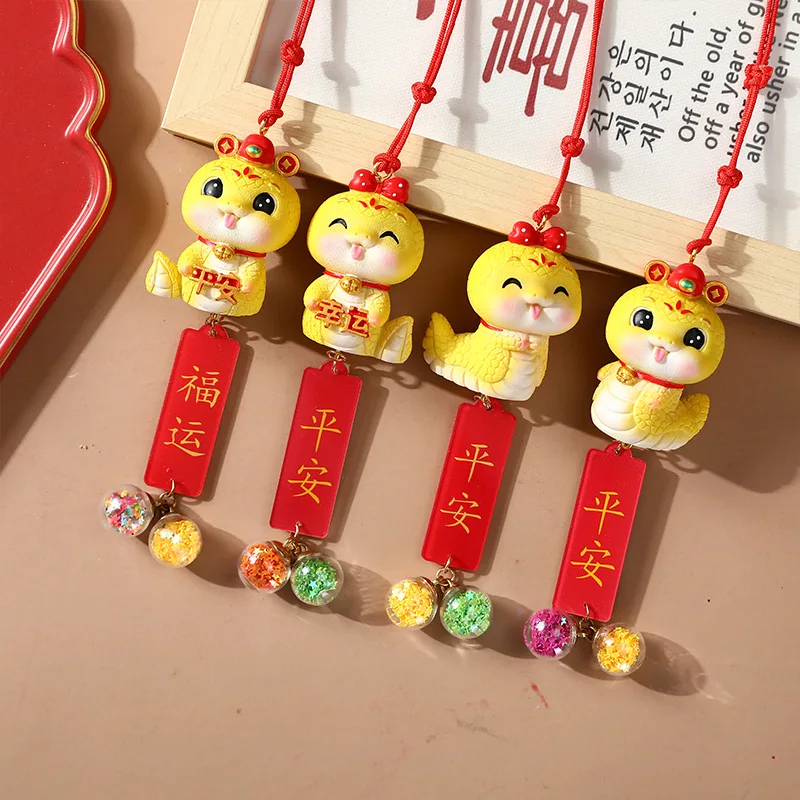 

Chinese Year Snake Lucky Hanging FengShui Decor New Year Decorations for Spring Festival Home Wealth Success Good Luck