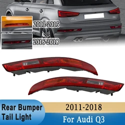 For Audi Q3 2011-2018 Rear Bumper Tail Light Turn Signal Stop Brake Light with 4 Bulb Rear Signal Lamp 8UD945095B 8UD945096B