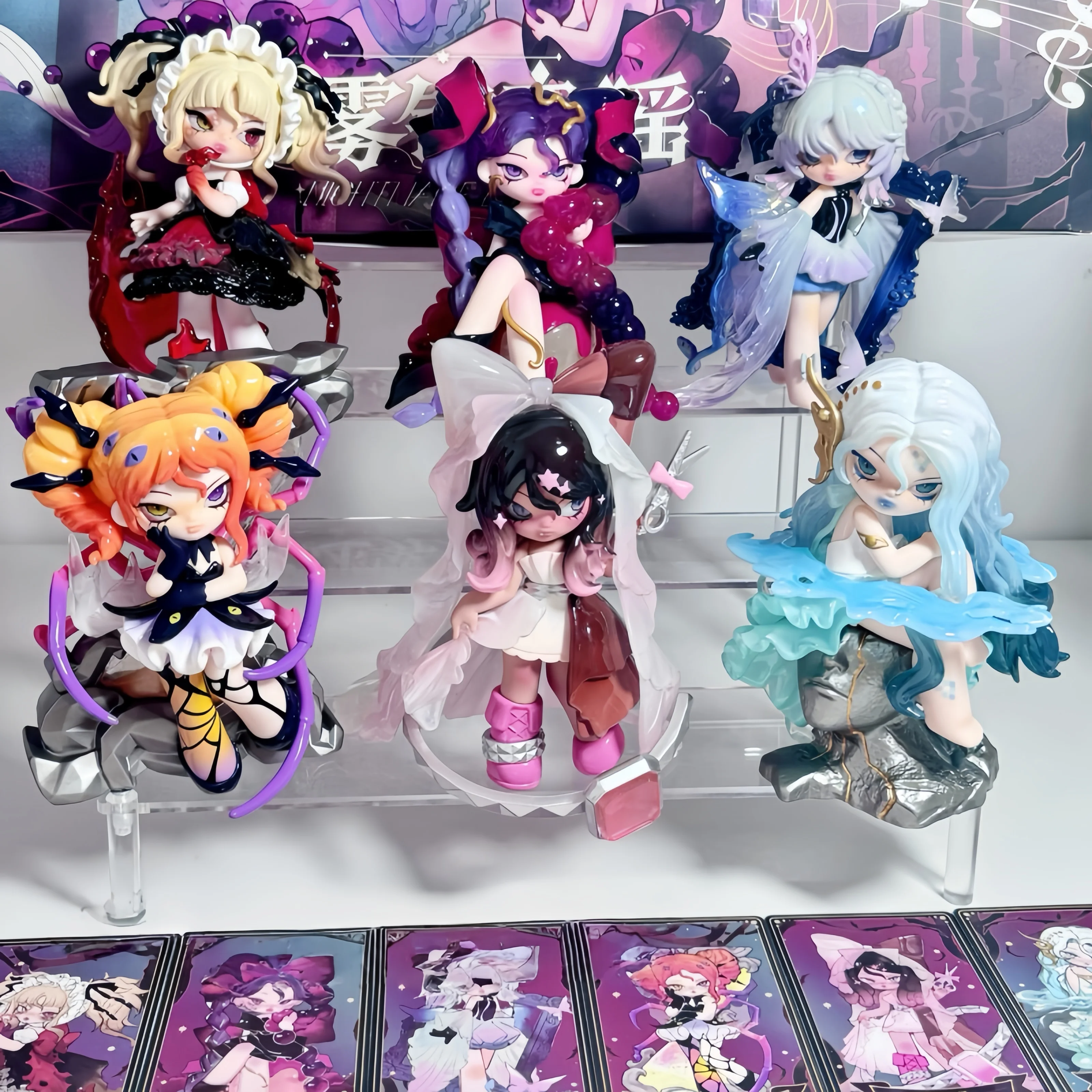

Genuine Nono Sova Nightmare Lullaby Misty Town Nursery Rhyme Blind Box Cute Anime Action Figure Kawaii Gift for Kids Fans