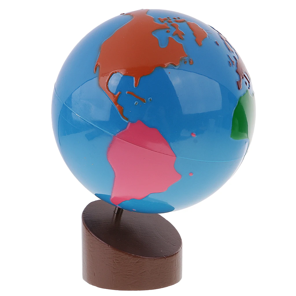 

Montessori Geography Material Of The Continents Early Educational Toys