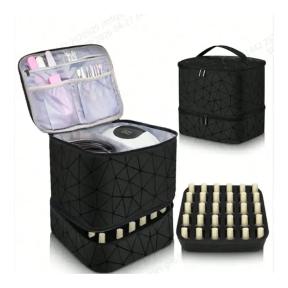 

Capacity Multifunctional Portable PU Leather Cosmetic Bag, Makeup Bag, Toiletry Bag, Makeup Organizer, Makeup Pouch, Ideal For