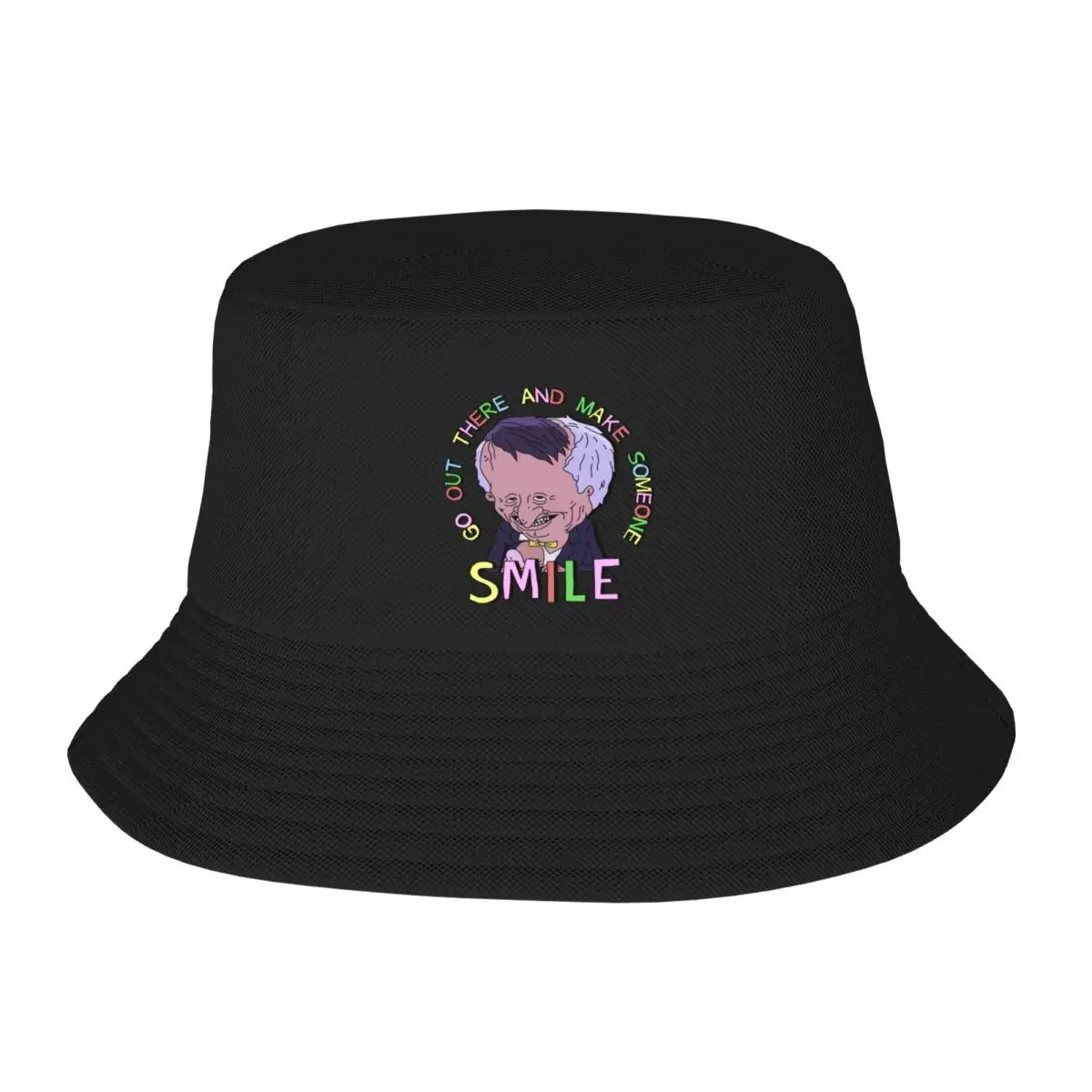 Go Out There and Make Someone Smile (Smiling Friends) Bucket Hat dad hat sun hat foam party Wear Men Women's