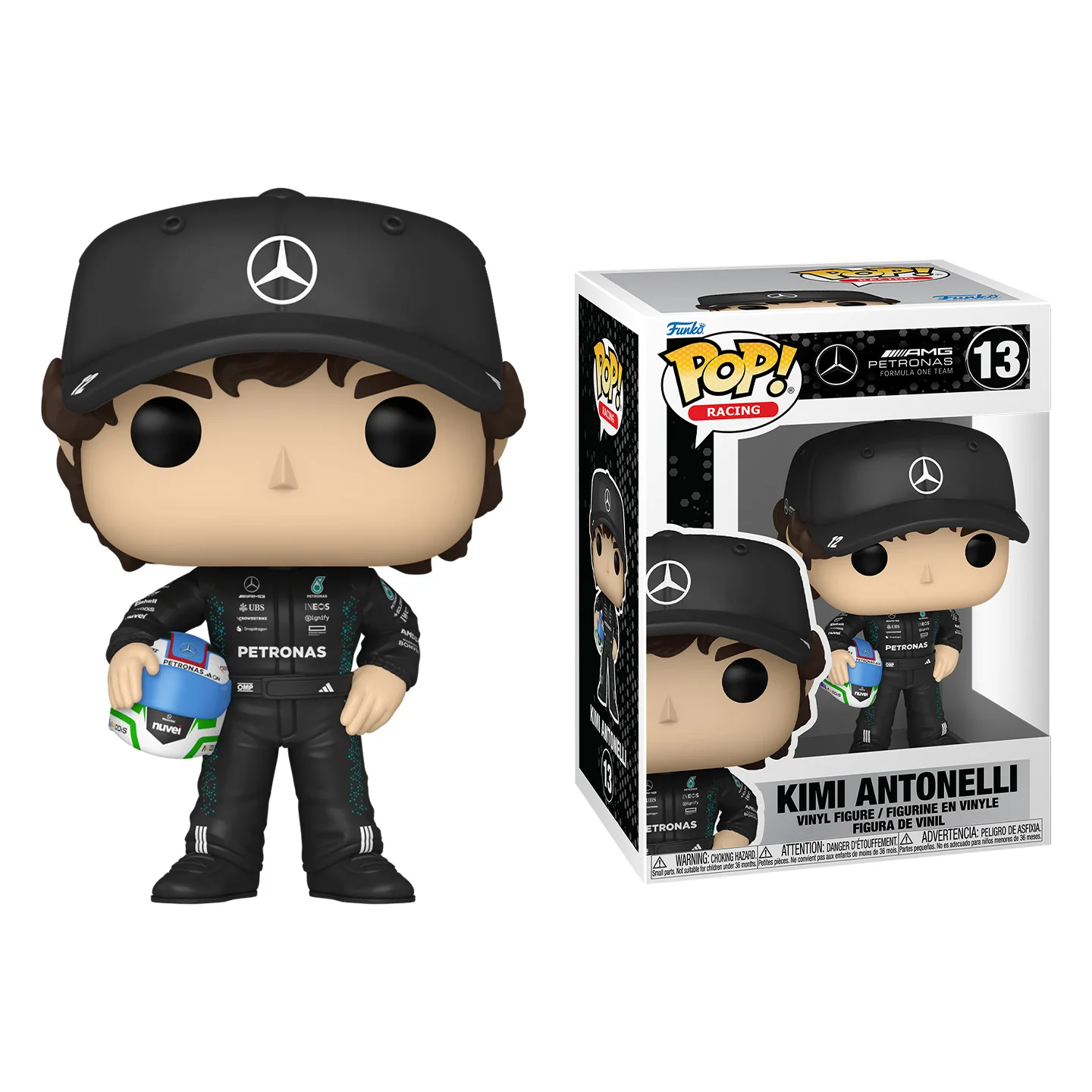 

F1 Racing Car Funko Pop Sports Mercedes-AMG Kimi Antonelli Peripheral Figurines Ornaments Toy for Boys Gift Collectible