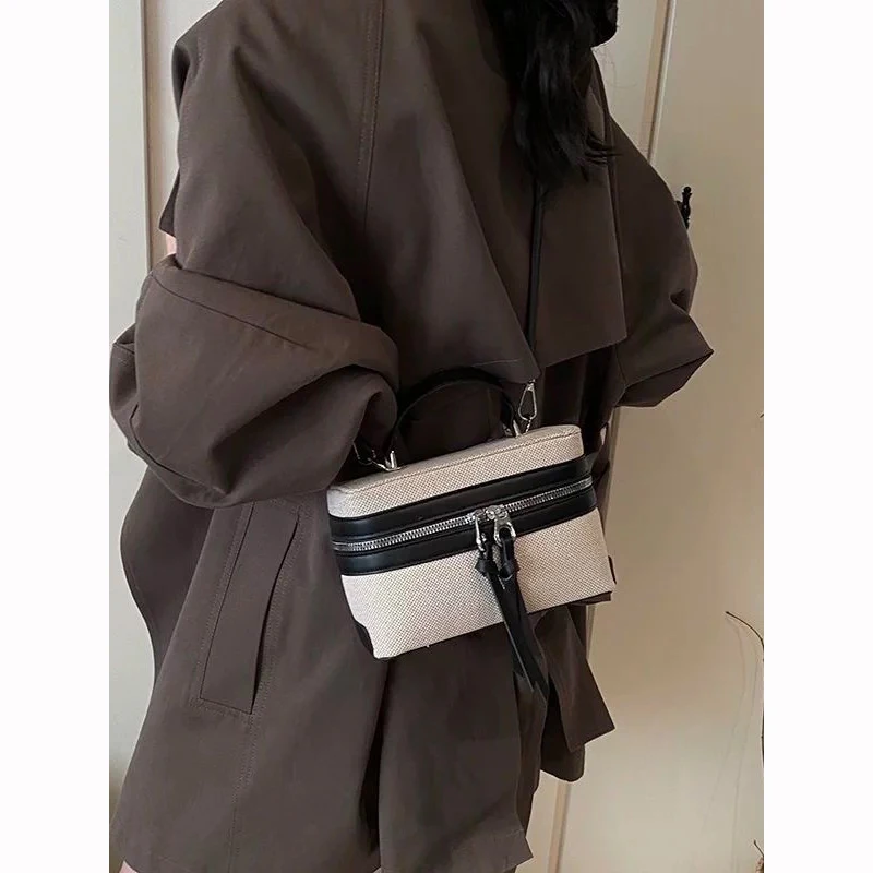 

ZAR Box Bag Brown Faionable Hard oulder Handbag Summer 2025 New Sle Korean Sle Casual ex Square Bag