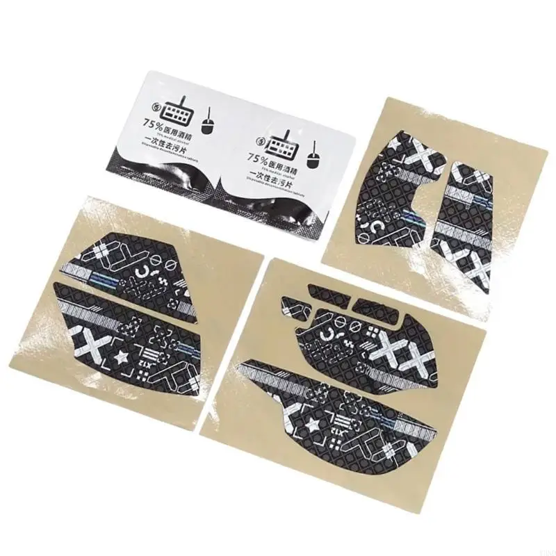 Sticker tap antislip untuk Basilisk v3x gaming mouse buatan tangan penggantian skate mouse y3nd
