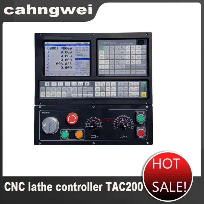 CNC Turning Machine Tool Tapping Lathe Controller TAC2002TB/TAC2003TB/TAC2004TB 2/3/4 Axis With TAC4M-02 Panel