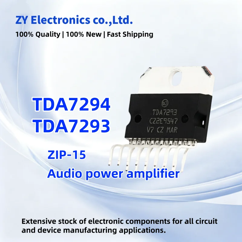 5Pcs/ New TDA7293 TDA7293V TDA7294 TDA7294V ZIP-15 Audio power amplifier IC In Stock