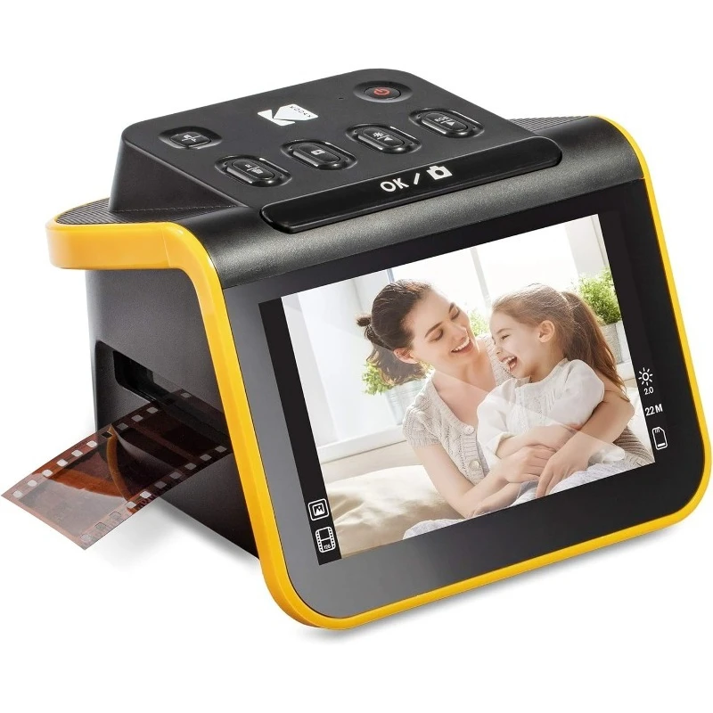 Quickly Convert Negatives & Slides To Digital 22MP JPEG Photos,Slide N SCAN Film & Slide Scanner Digitizer With 5” LCD Screen