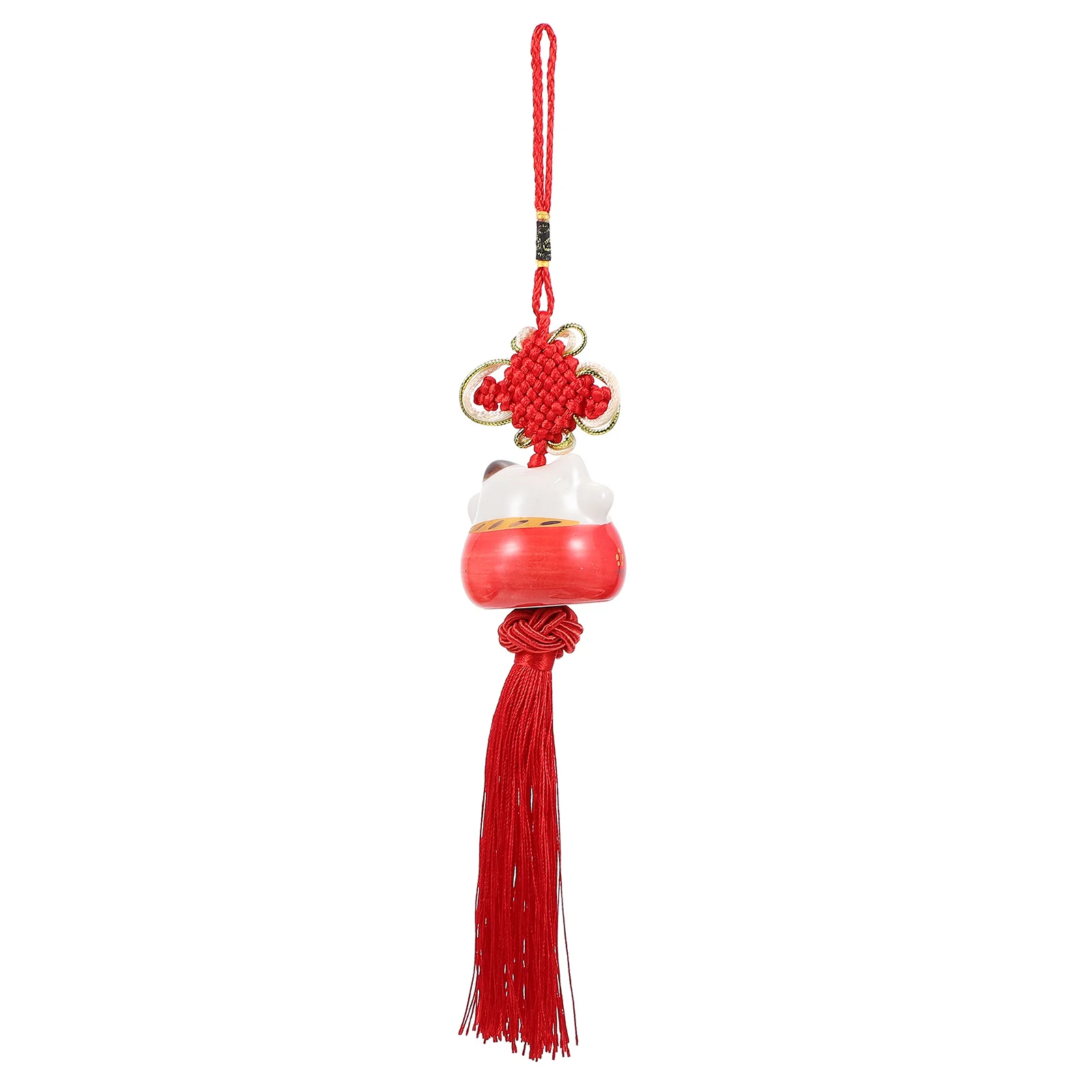 

3Pcs Chinese Knot Pendant Red Tassel Hanging Ornament for Car Keychain Bag Decor Holiday Gift Premium Chinese Knot