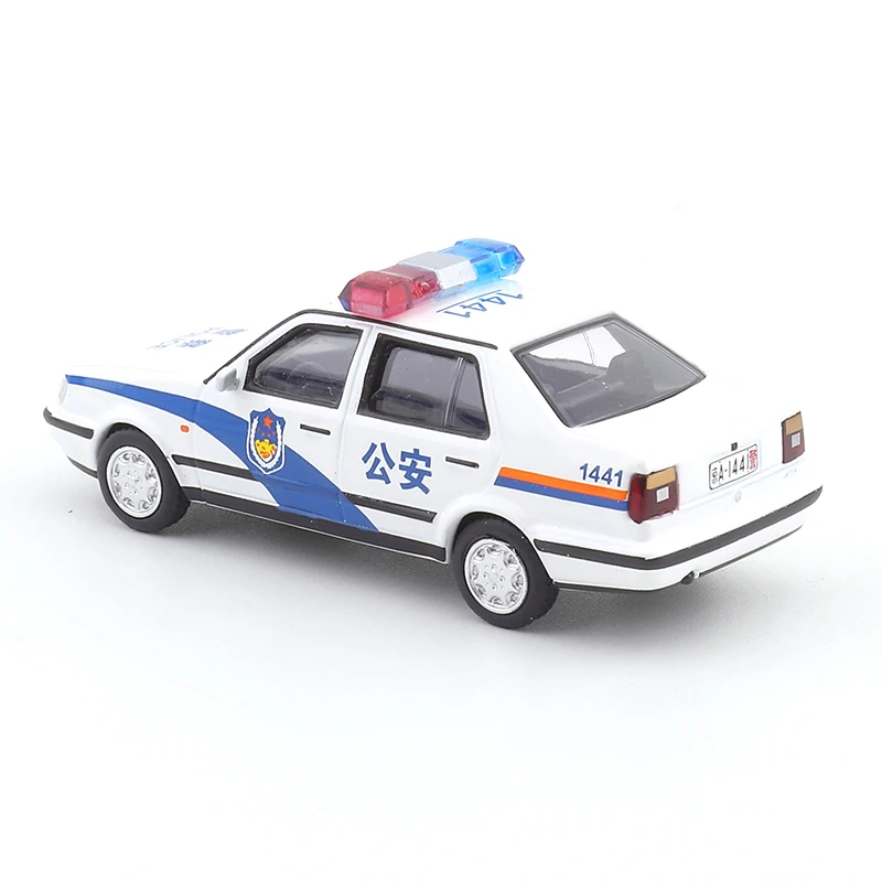 XCARTOYS 1/64 Jetta Urban Spring - Public Security Car Alloy Toys Motor Vehicle Diecast Metal Model Kids Xmas Gift Toys for Boys