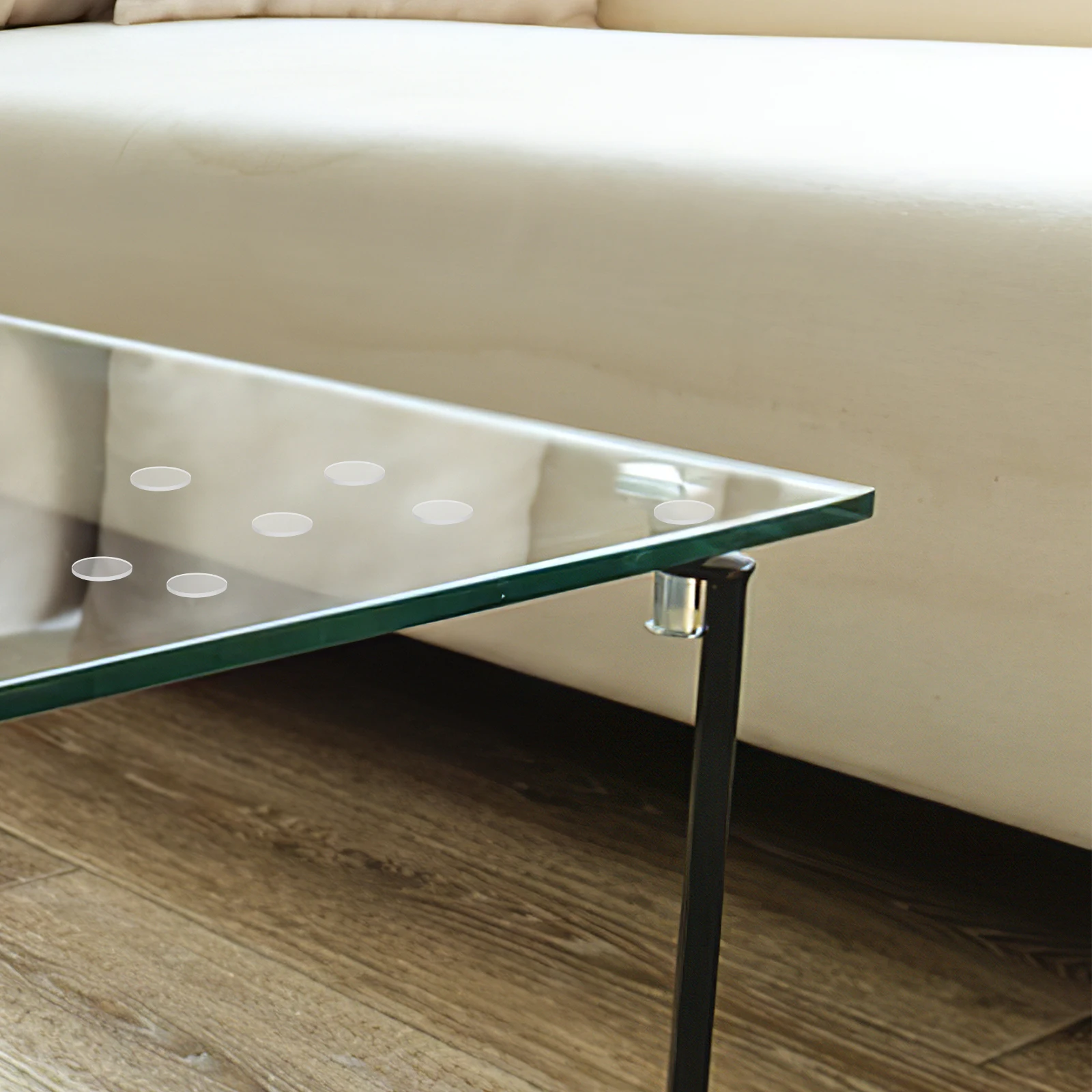 50 pezzi cuscinetti antiscivolo trasparenti paraurti antiscivolo rotondi trasparenti per piedini protettivi per tavoli da pranzo in vetro per mobili