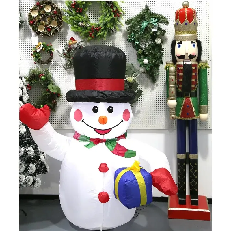 Wholesale Custom 150cm Giant Wooden Nutcracker Soldier Set Christmas Outdoor Decoration
