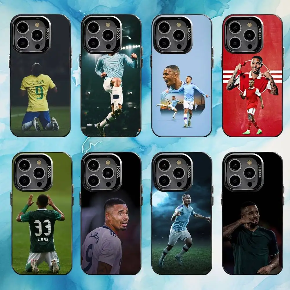 

Athlete G-G . J-Jesus Phone Case For iPhone17,16,15,14,13,12,11 Plus,Pro Max Black Candy silver phone case