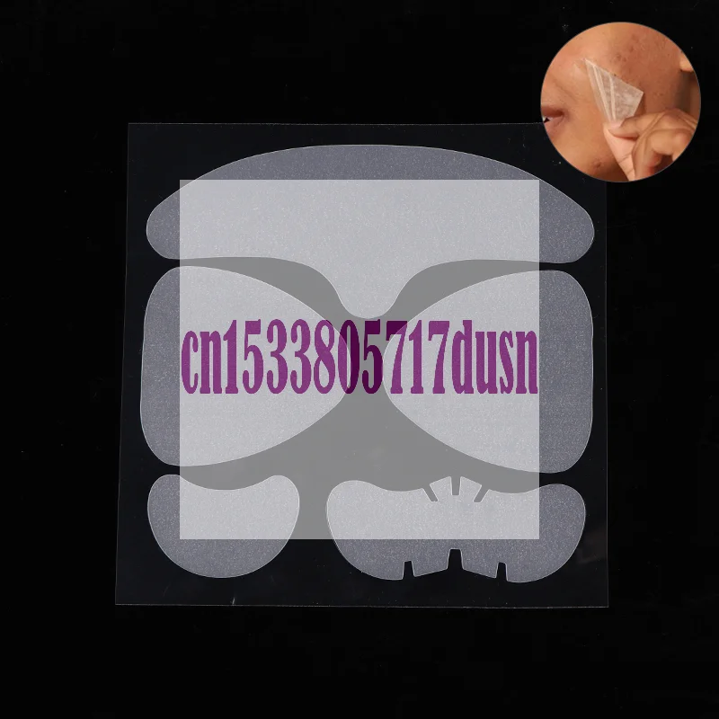 {HBA17} 1セット 大型ハイドロコロイドフルフェイスニキビパッチ ニキビ除去スキンフェイスクリーニング 鼻、顎、額、頬用