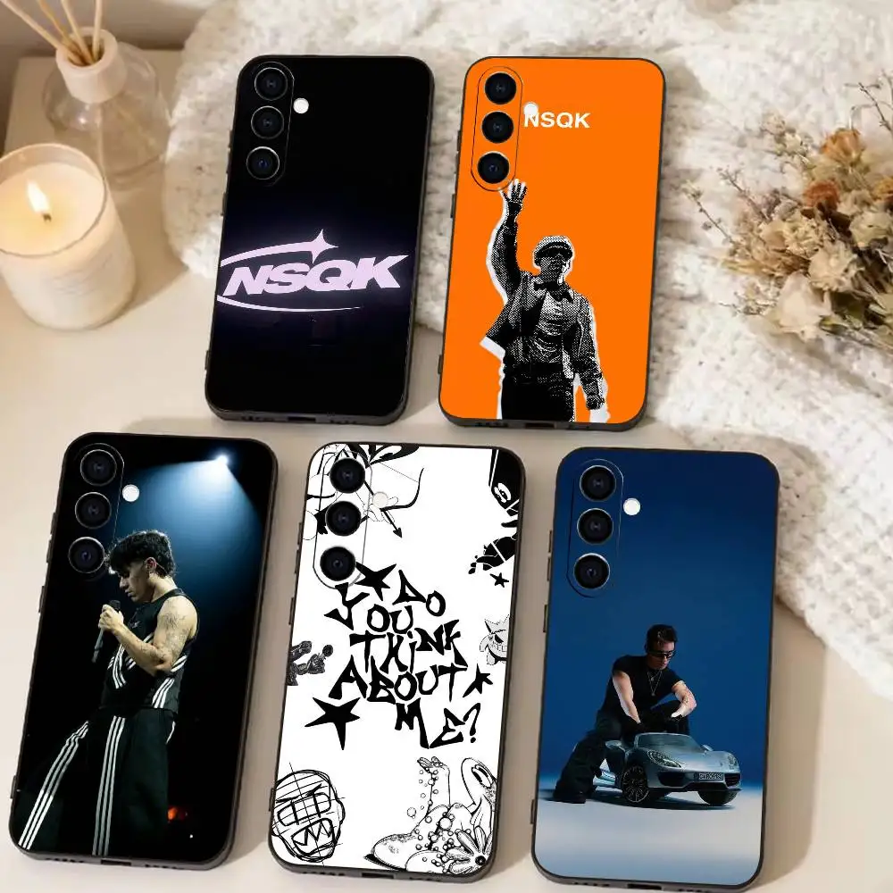 Singer NSQK -N Botanica  Phone Case For Samsung Galaxy A73,A72,A71,A70,A53,A52,A51,Soft Silicone Black Cover